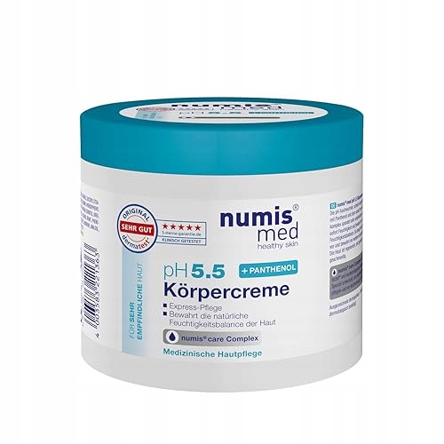 Numis Med Panthenol Krém Pro Citlivou Pokožku 400 ML Na Tělo S Ph 5