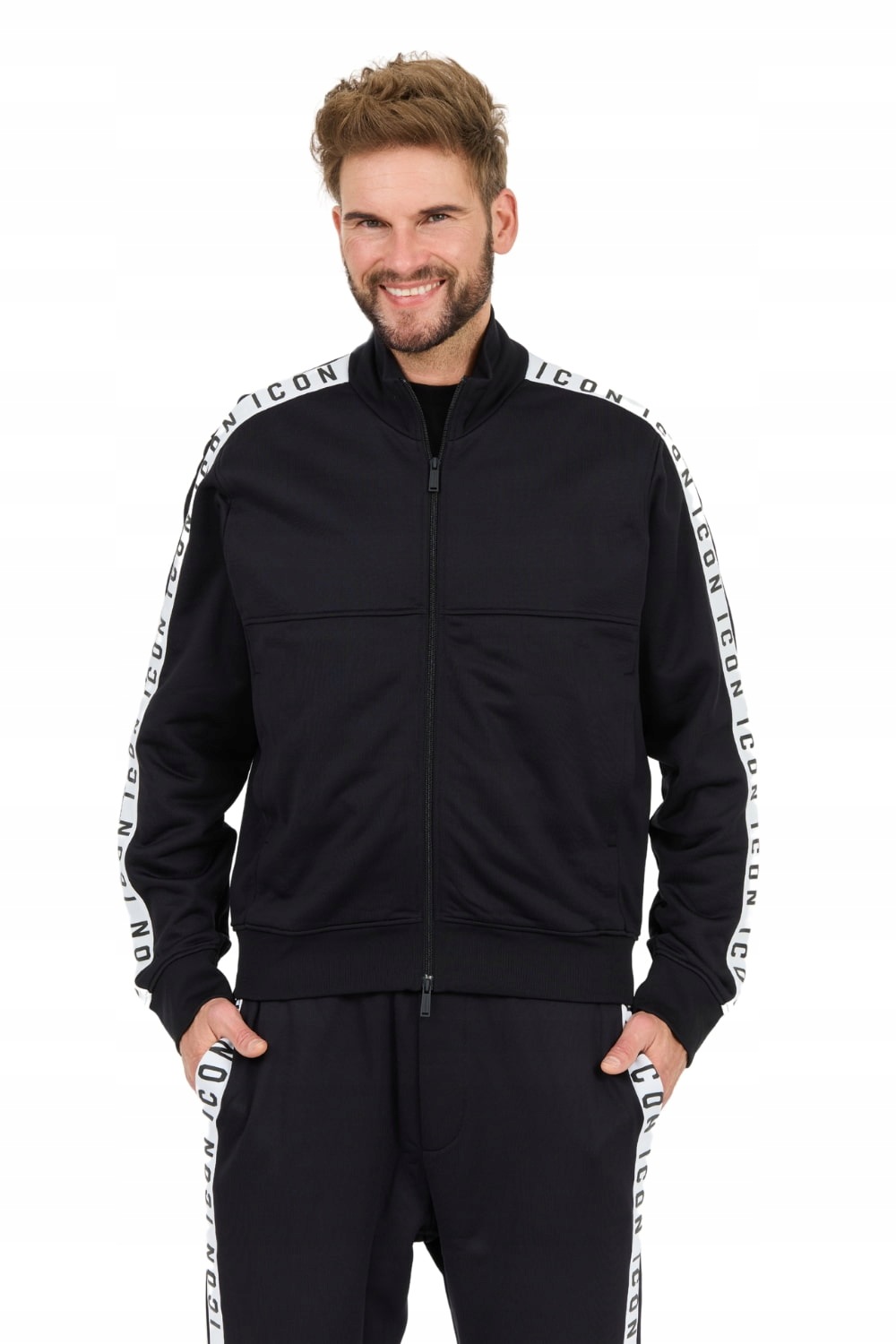 DSQUARED2 Czarna męska bluza Dean Sport Fit XL