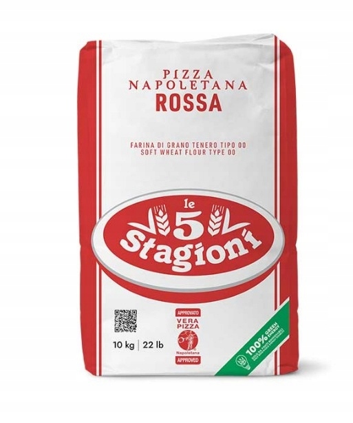 Levně 1X Mouka na pizzu Napoletana Rossa type 00 10 kg 5 Stagioni