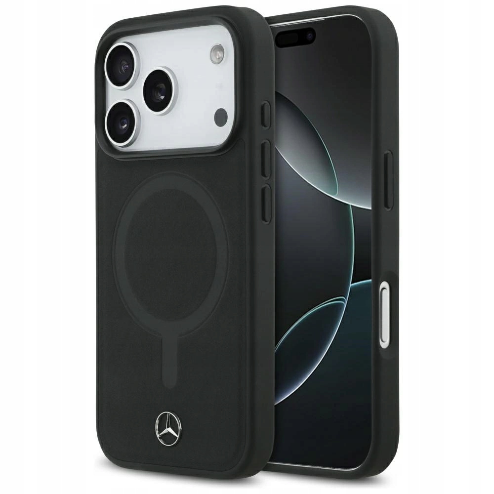 Mercedes Etui Skórzane Plain Smooth Leather Do Iphone 17 Pro