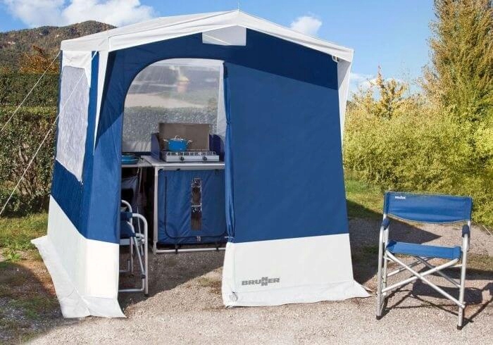 Turistický kuchyňský kempingový stan 200x200 Brunner