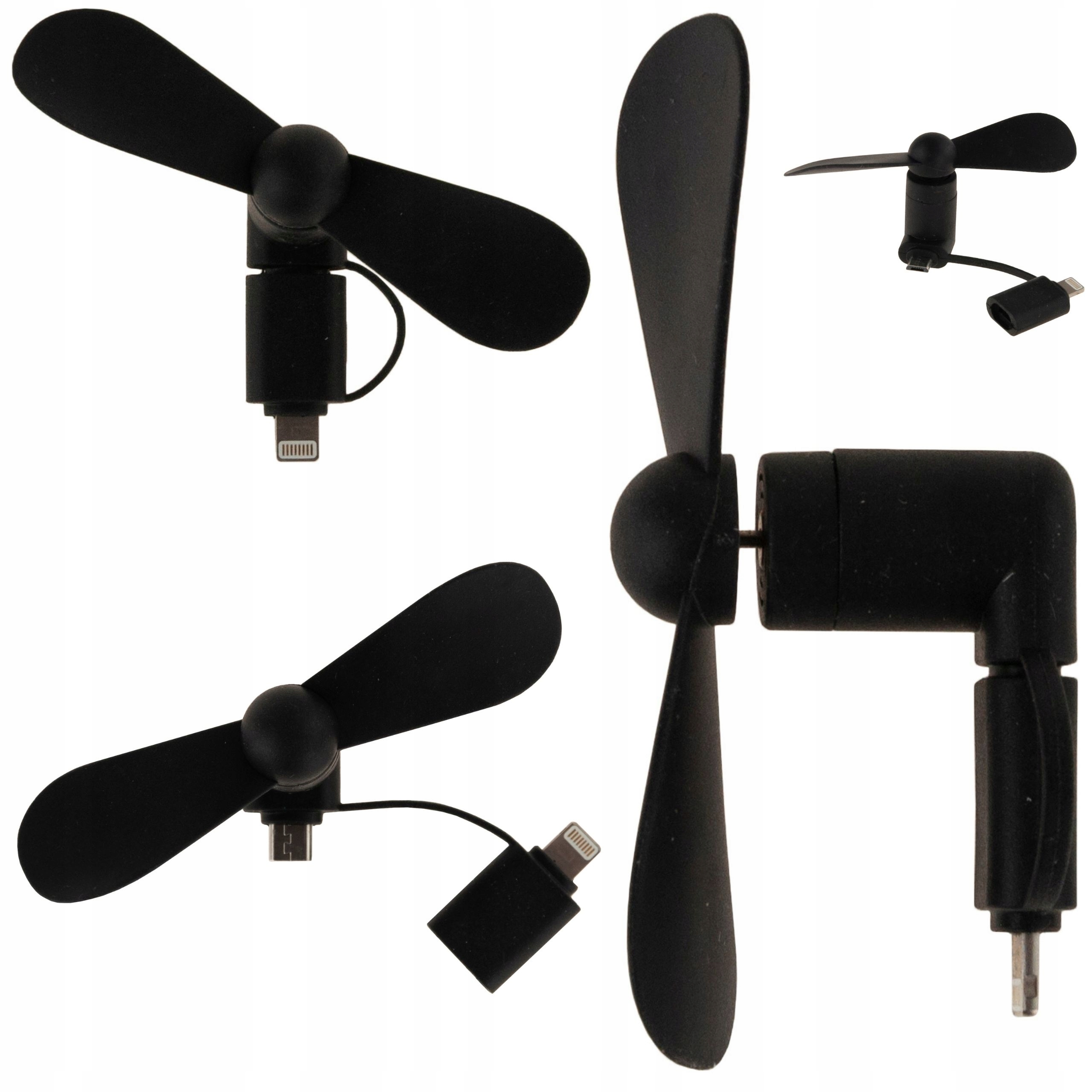 WIATRACZEK DO TELEFONU micro usb lub Lightning 2w1