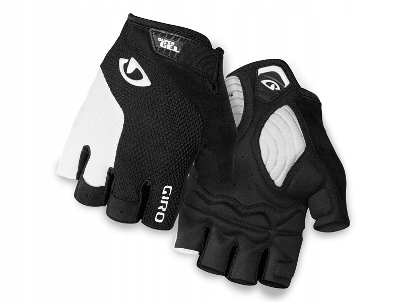 Rękawiczki męskie Giro Stradedure Sgel krótki palec white black roz. XL