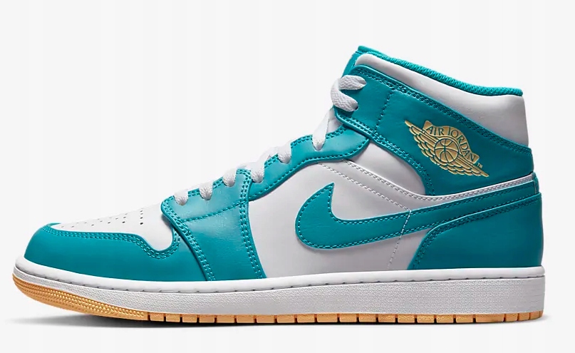 Sportovní obuv Nike Air Jordan 1 Mid „Aquatone“ Modrá Bílá 45EU