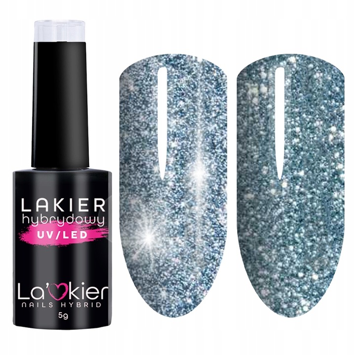 

Lakier hybrydowy do paznokci Flash brokatowy efekt