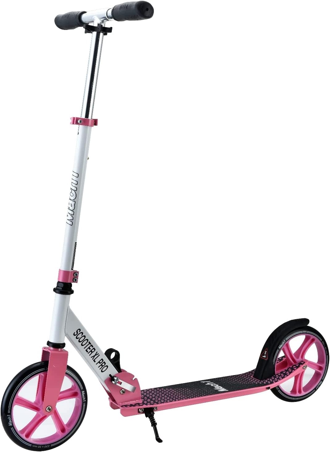 Hulajnoga Miejska Mach1 200 mm Składana ABEC7 Do 100 kg Biało-Różowa Dzieci