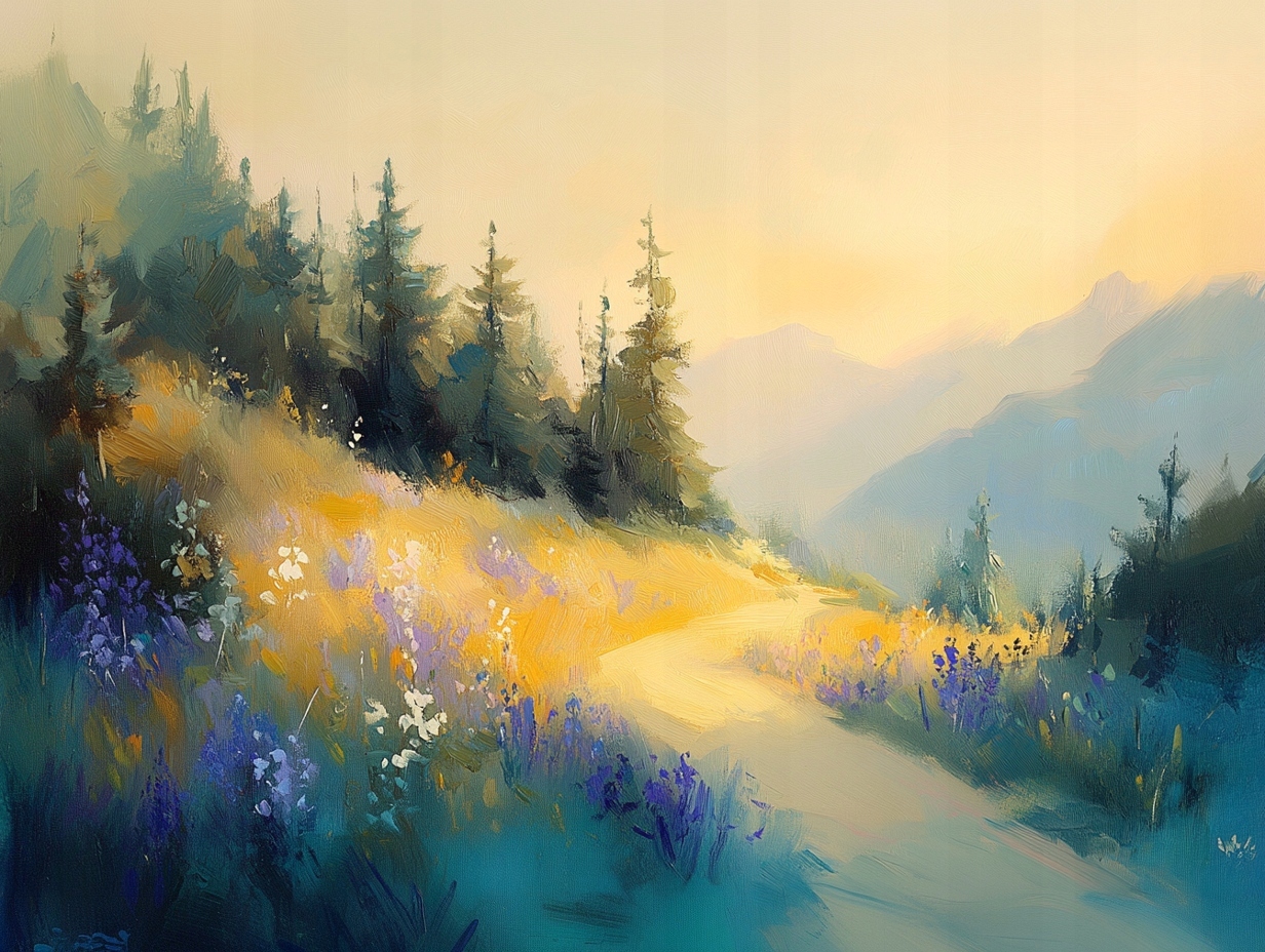 Obraz Na Plátně Canvas Krajina Hory Cesta Stezka 100x75