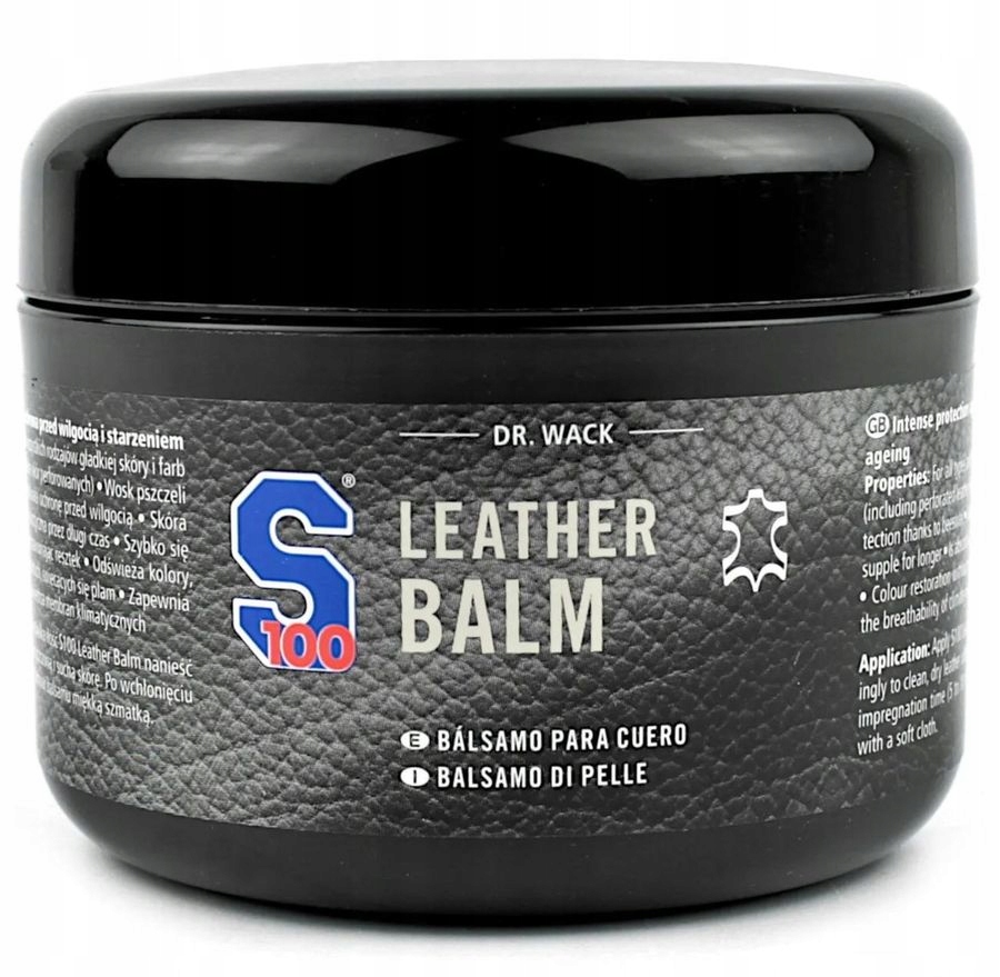 S100 Leather Balsam Środek Pielęgnujący Ochronny do Konserwacji Skóry 250ML