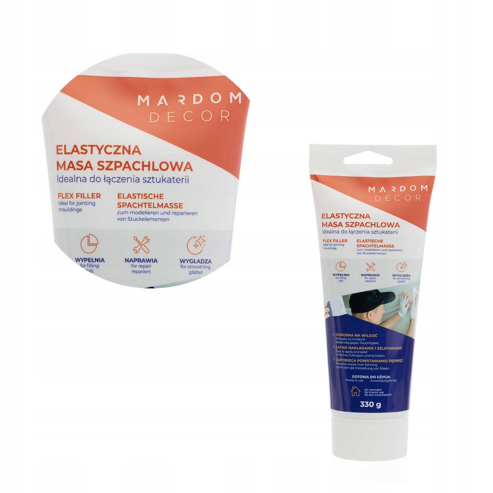 

Gotowa masa szpachlowa w tubce 300 gr Mardom Decor