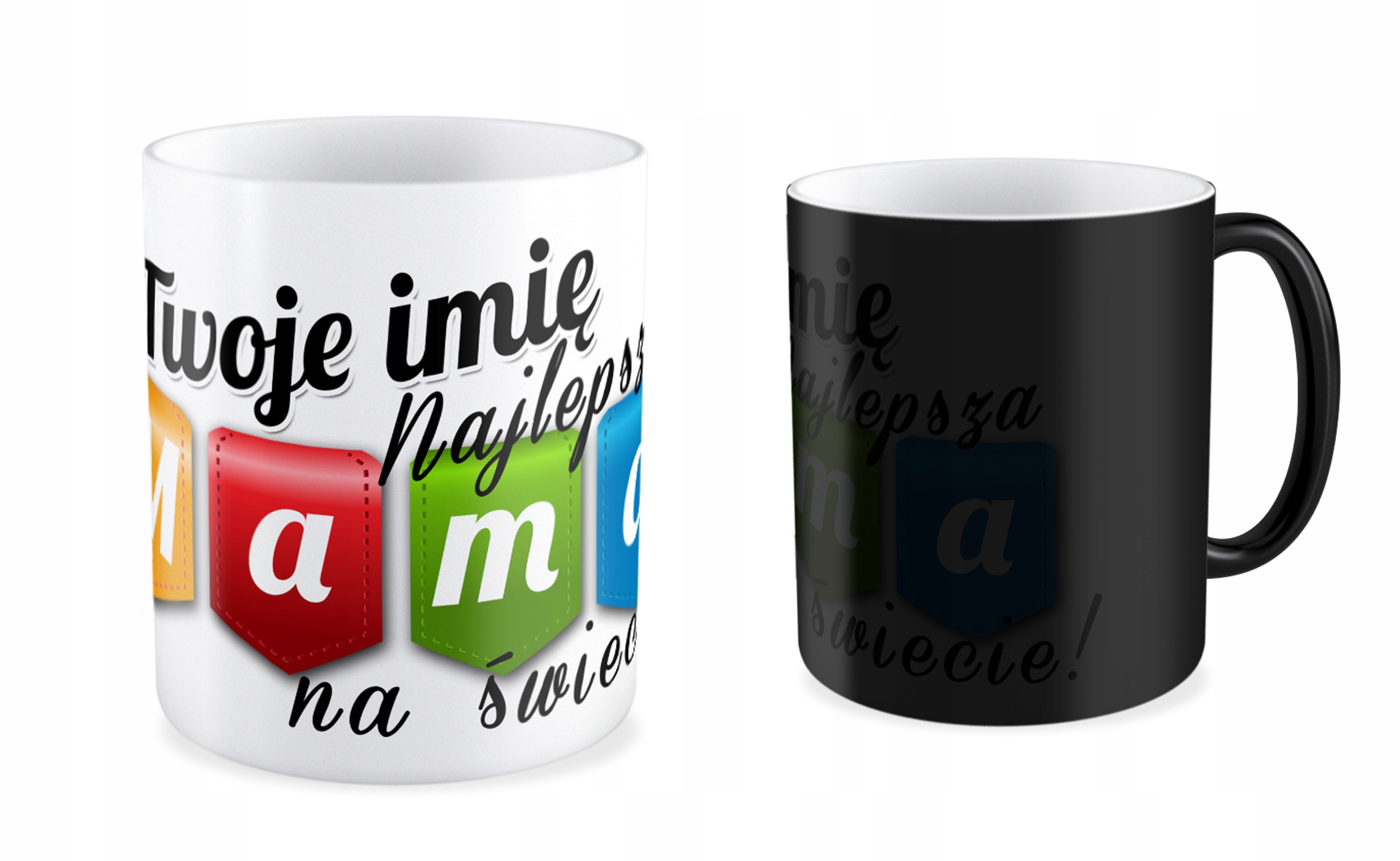 

Kubek magiczny prezent Mamy lub Taty Twoje Imię