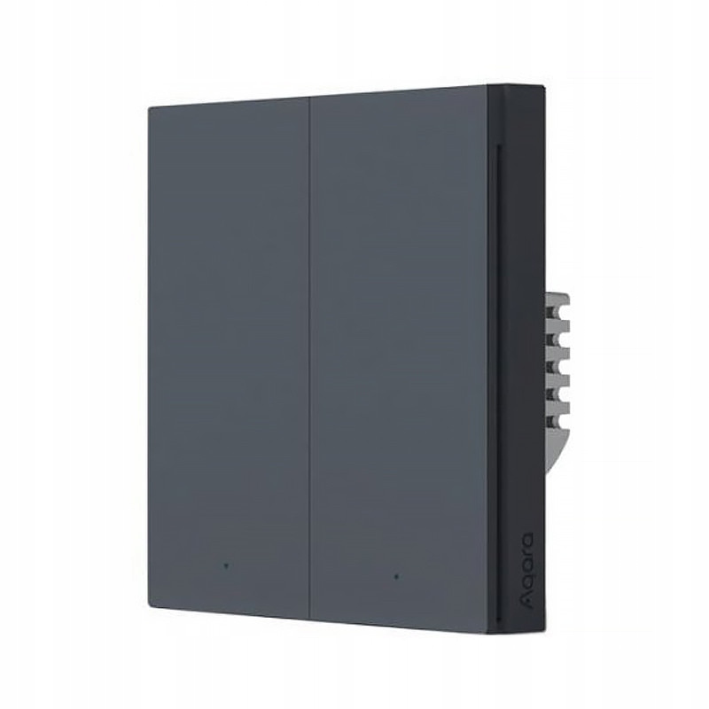 Aqara H1 Vypínač světla 2 tlačítka N+l Space Grey verze Eu