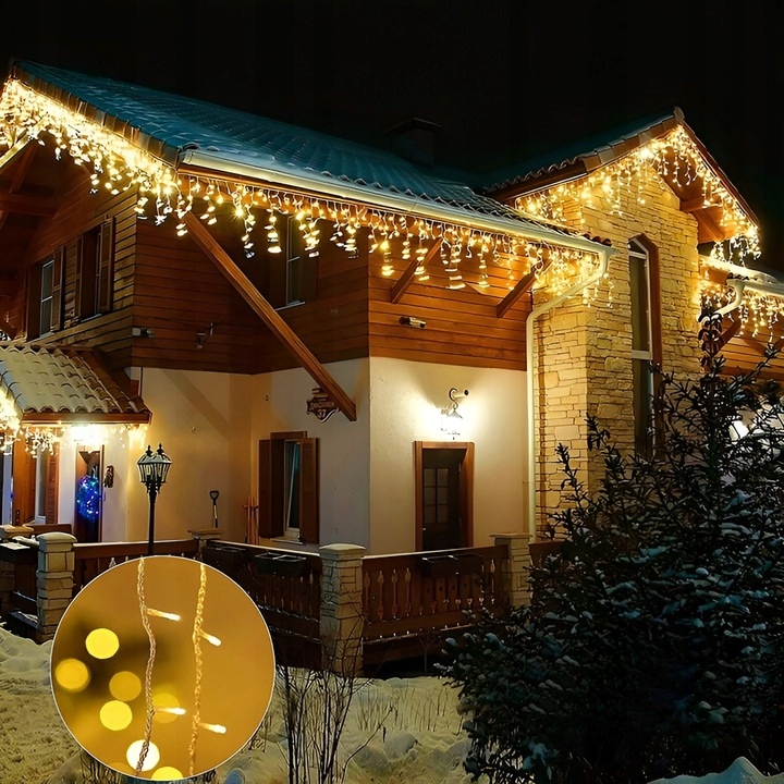 SOPLE LAMPKI CHOINKOWE 300 LED 14.5M ZEWNĘTRZNE ŚWIATEŁKA ŚWIĄTECZNE +FLASH Liczba lampek 201 - 300