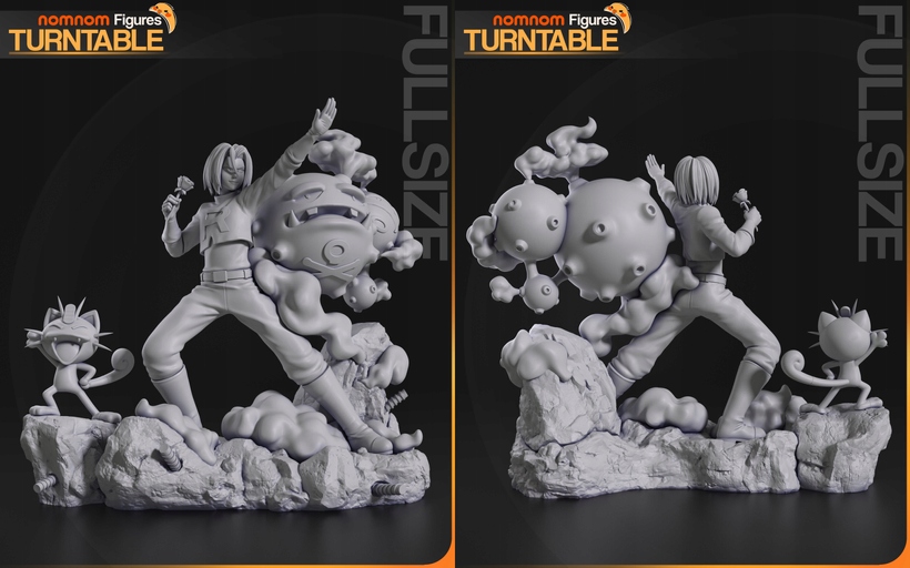 Figurka James z Pokémon Mini Pryskyřice NomNom Model 3D 3D tisk 14K