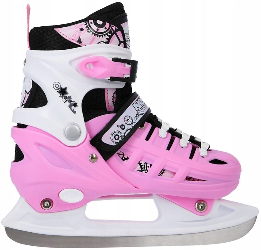 NILS 4w1 Łyżworolki Rolki Rekreacyjne Łyżwy Wrotki Z Regulacją 35-38 Rozmiar 35-38