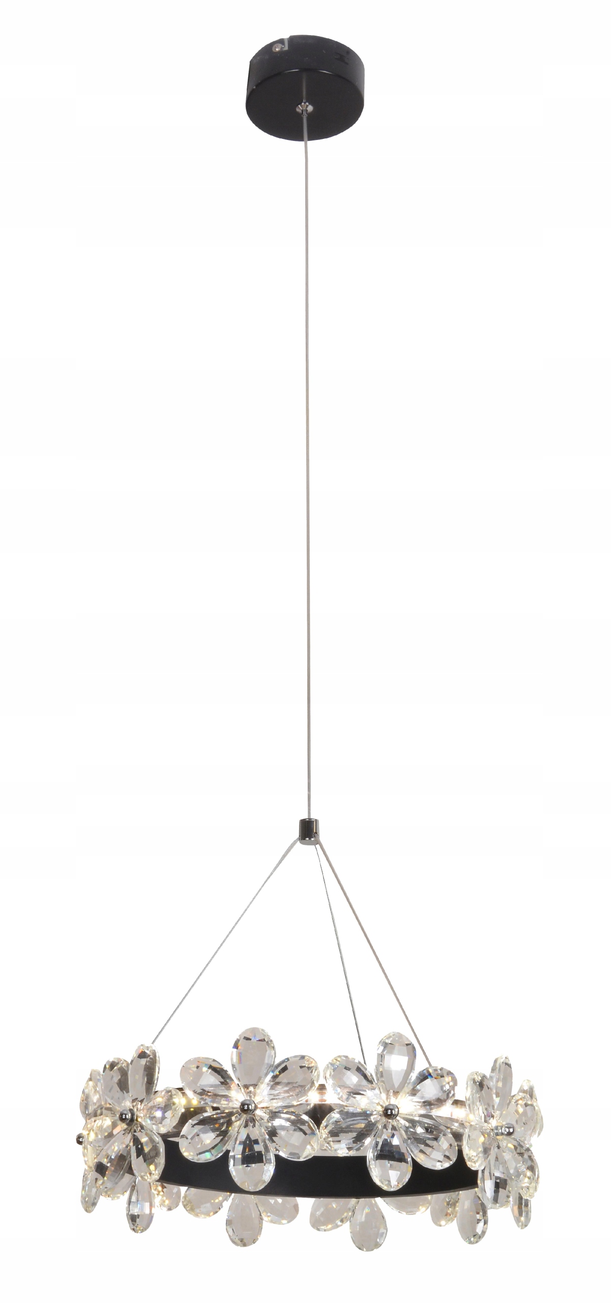 Elegantní 14W Led Lampa S Krystaly S Květinami