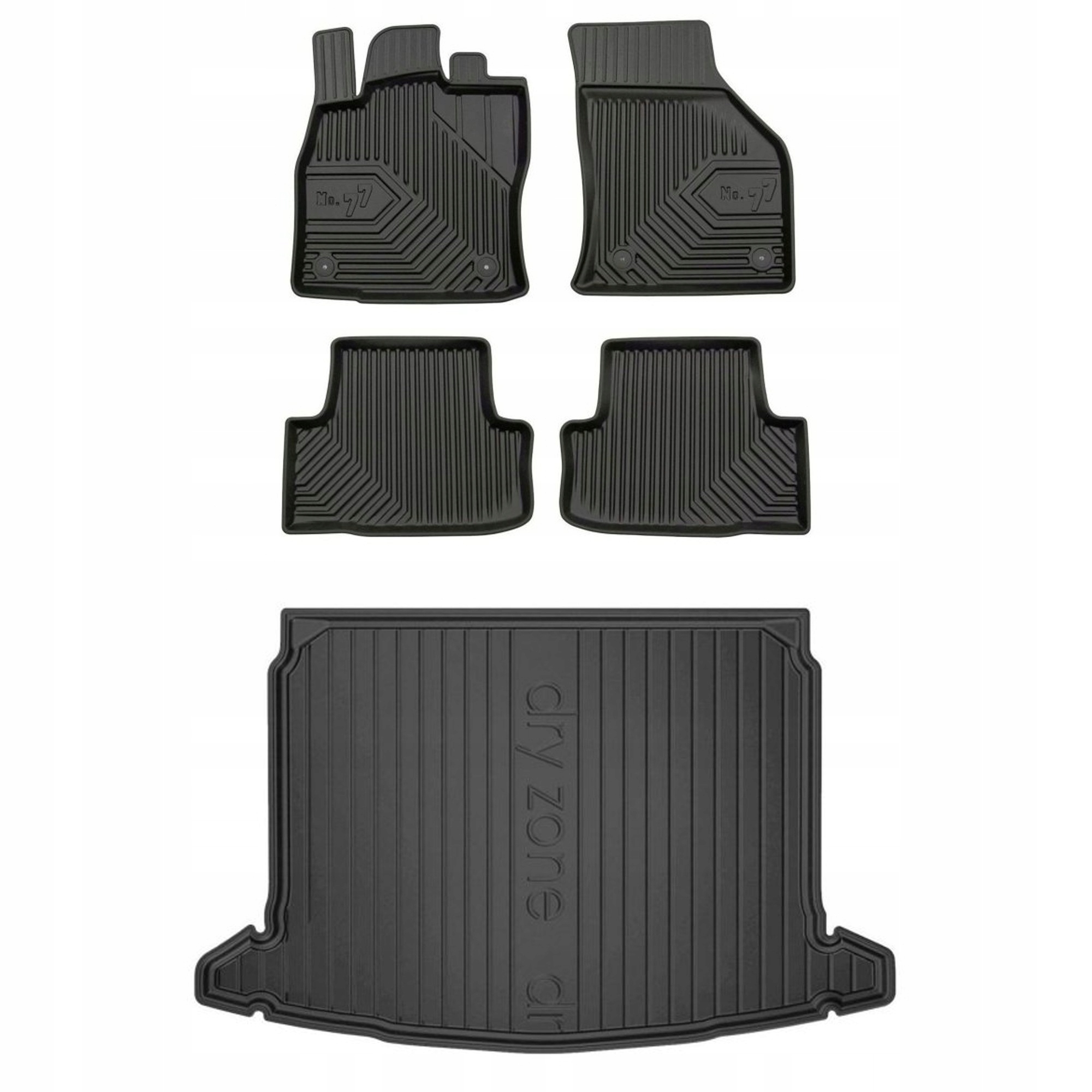 Gumová sada kobercov a rohoží Škoda Karoq od roku 2017