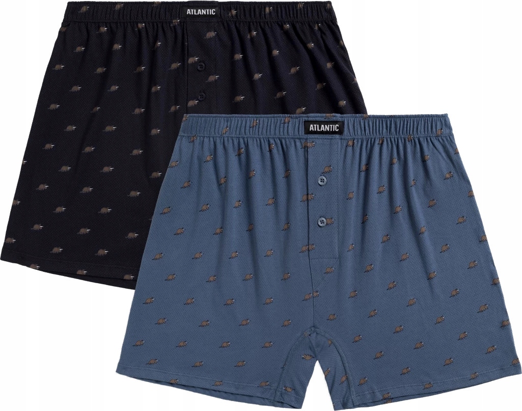 Atlantic Luźne Bokserki Męskie Szorty Klasyczne Majtki 2MBX049 2PAK XL