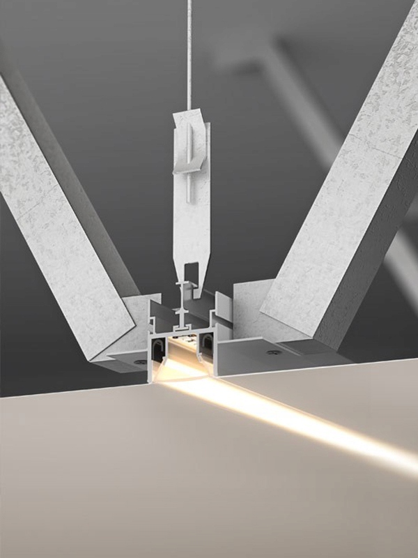 Profil aluminiowy KLUŚ FOLHAK sufit napinany 2m Waga produktu z opakowaniem jednostkowym 0.2 kg