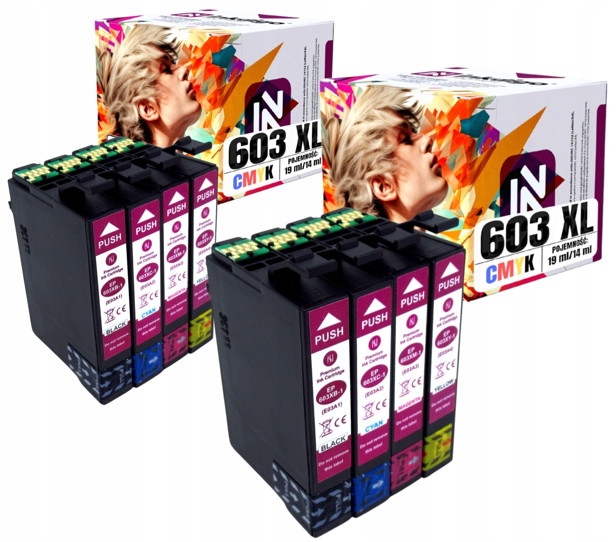 8 x náhradní inkoust pro Epson XP-2100 XP-3155 XP-4100