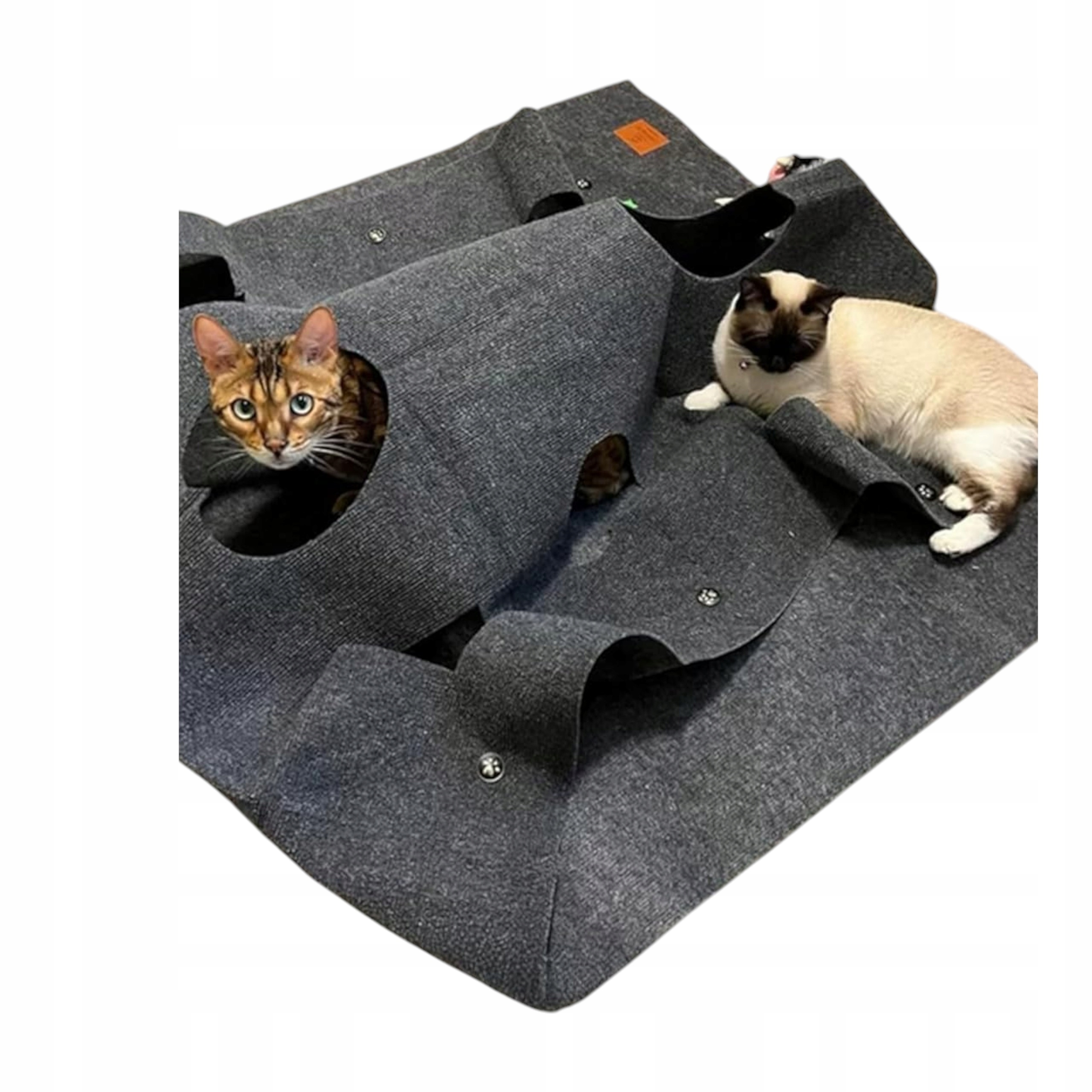 Levně Podložka Pro Kočky s knoflíky na kliku 100 x 100 cm Šedá