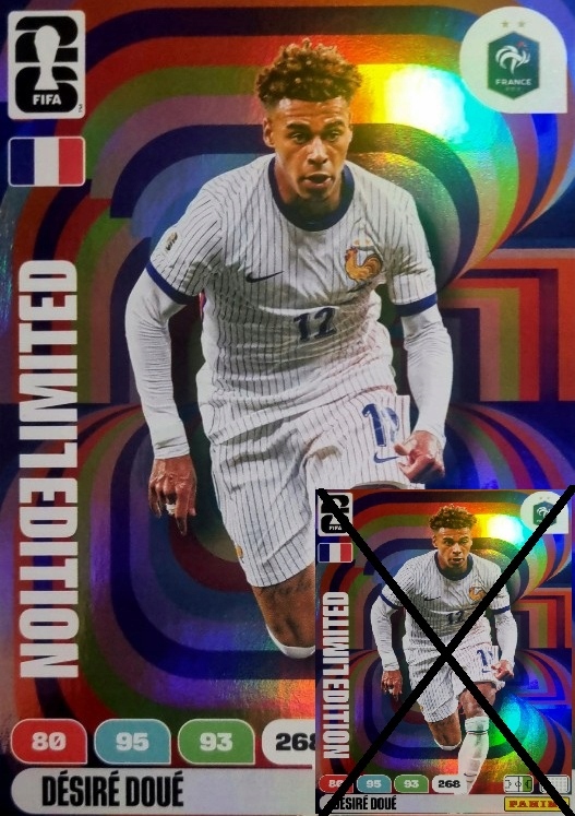 Panini Fifa World Cup 2026 karty Limited Edition Desire Doue XXL