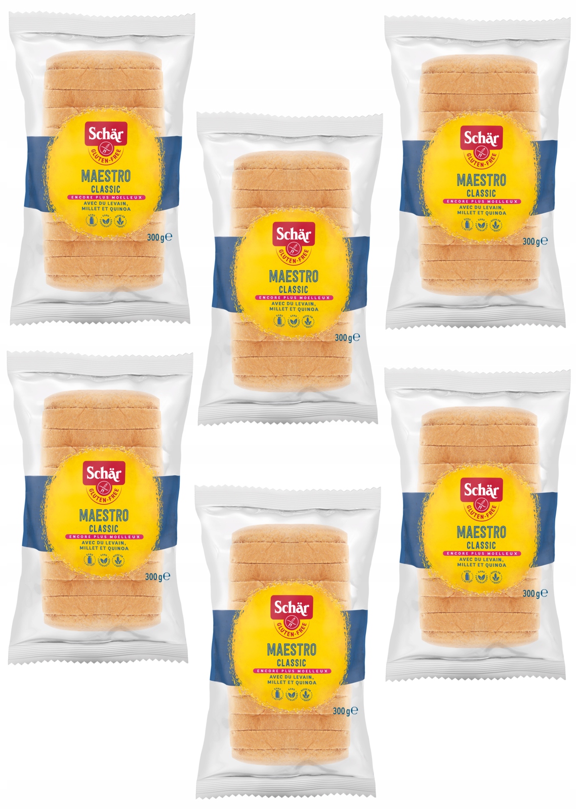 Levně 6 x Schar bezlepkový bílý chléb Maestro Classic 300 g