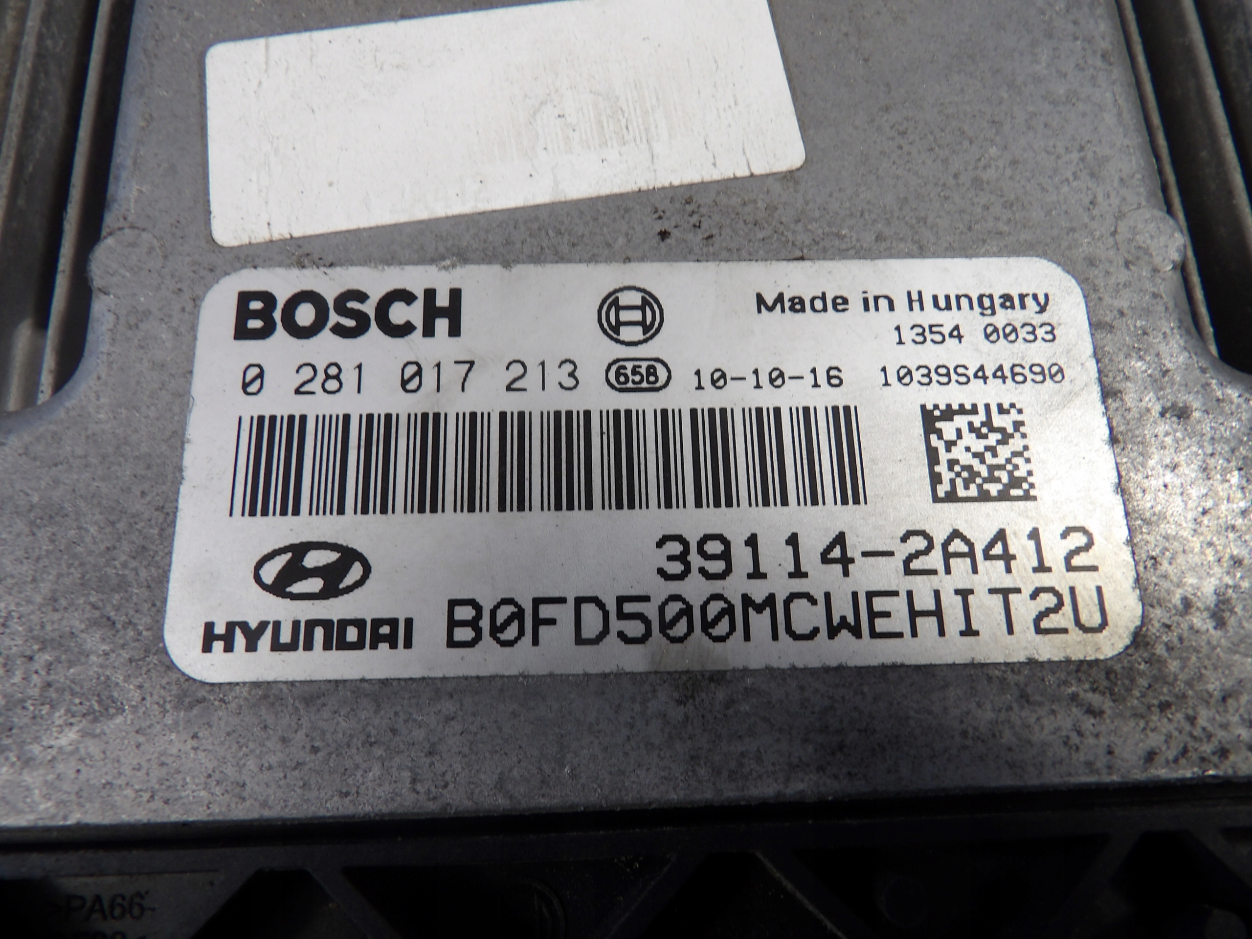 Hyundai i30 computer, control unit 0281017213, 39114-2A412