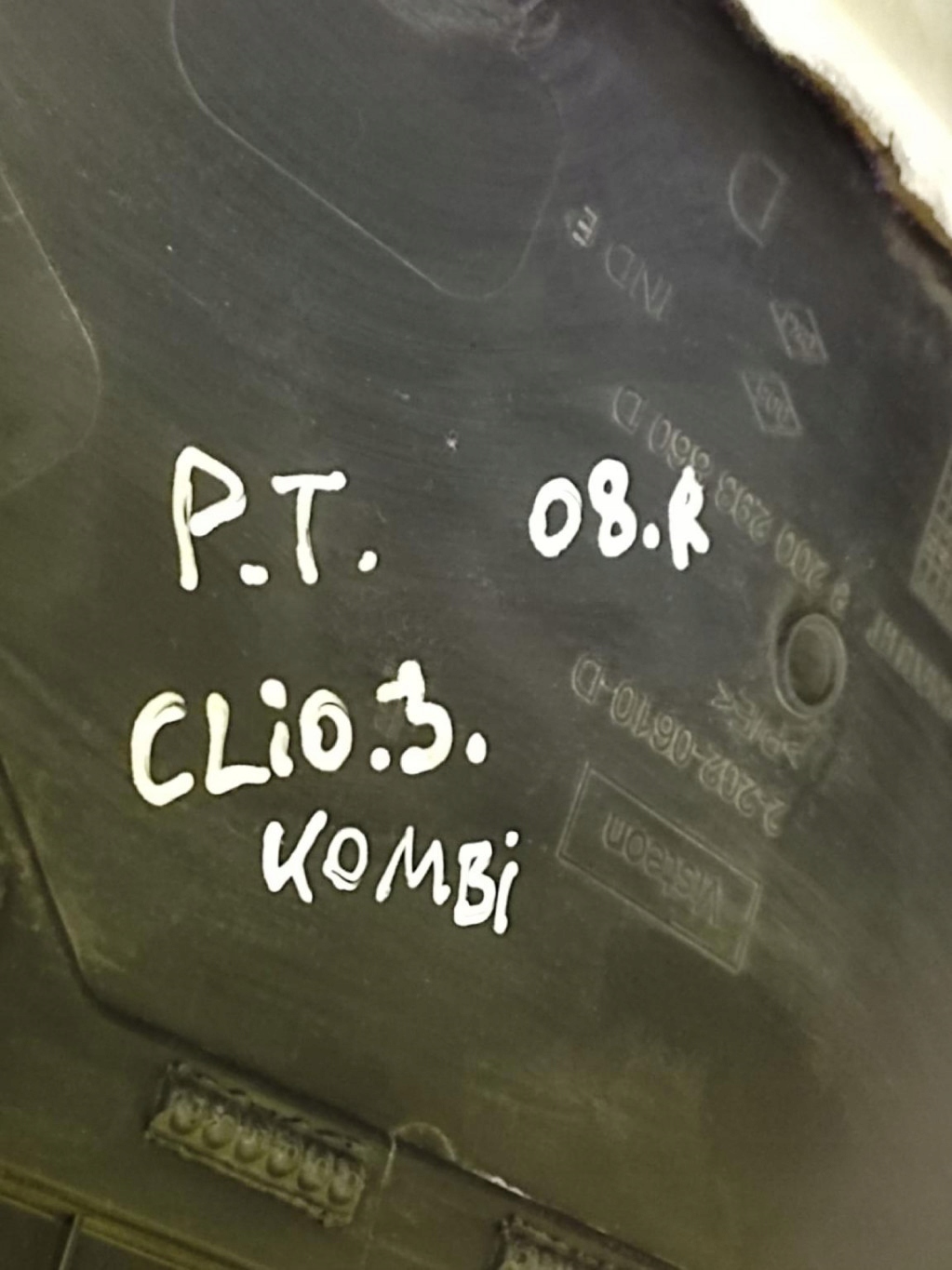 RENAULT CLIO III KOMBI upholstery side door right rear part