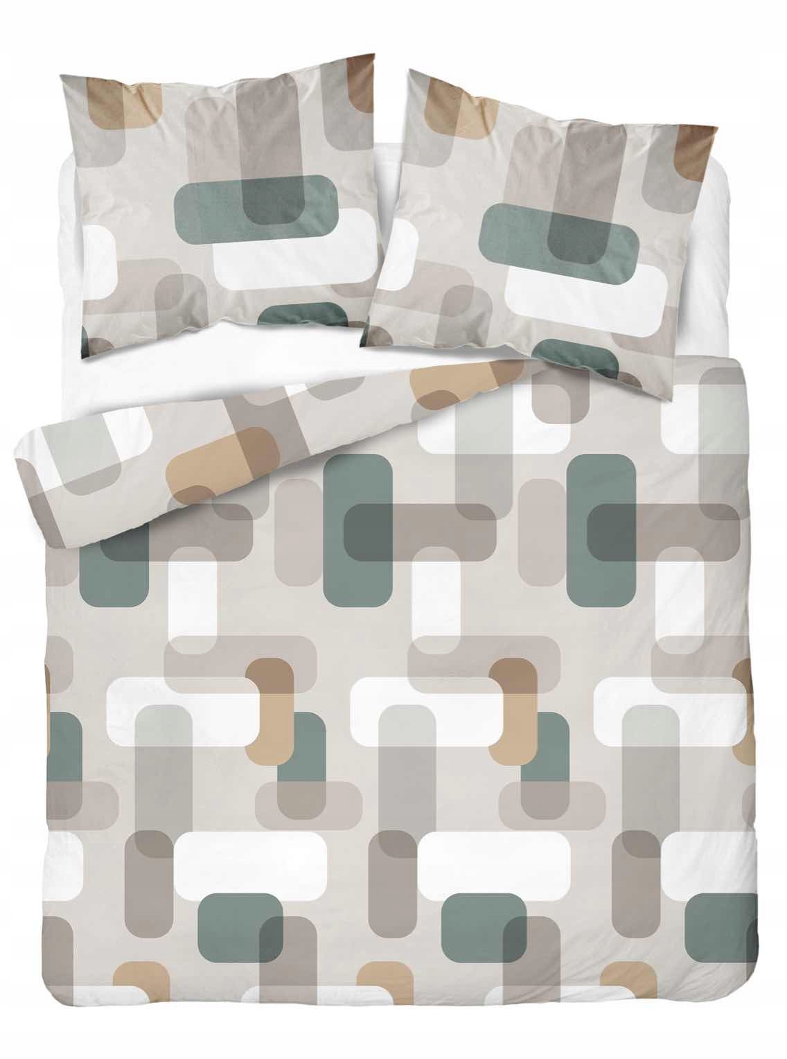 Pościel bawełniana satynowa 160x200 Home Satin Detexpol Geometria