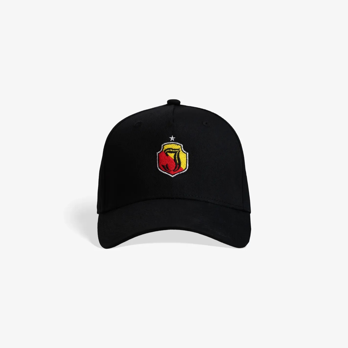 Czapka z daszkiem Jagiellonia Białystok czarna z herbem dla kibica