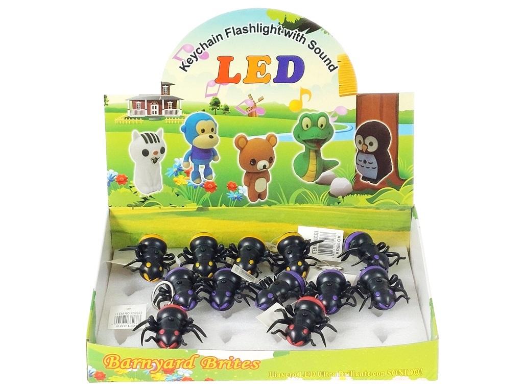 Přívěsek Na Klíče se světlem a zvukem 24 Ks Přívěsek Klíče Ozdobný přívěsek