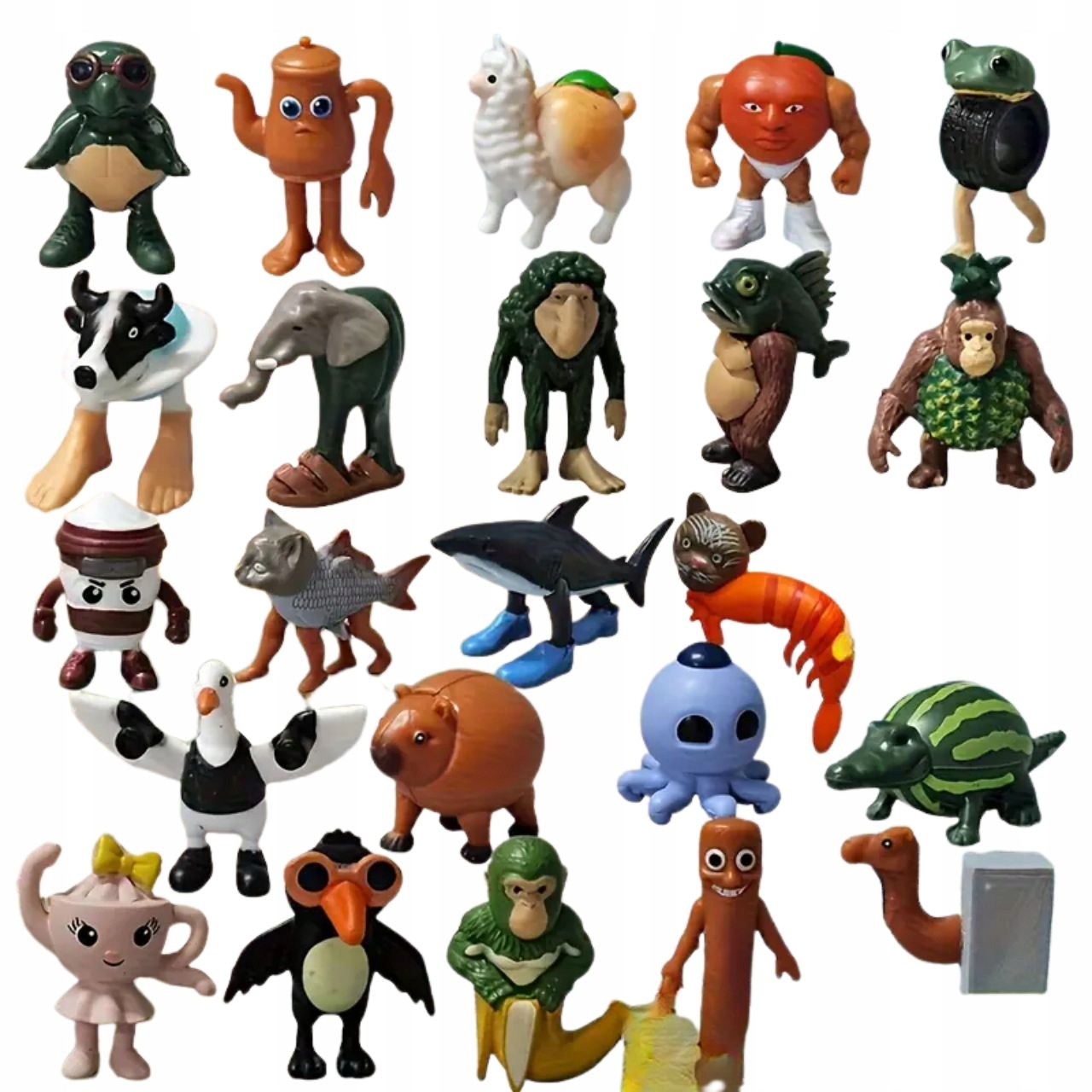 24 Brainrot Tung Tung Tung Sahur figūrėlių rinkinys Tralalero Tralala