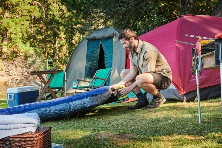 RYOBI R18VI AKUMULATOROWY KOMPRESOR POMPKA 18 V Zasilanie akumulatorowe