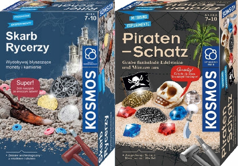 Zestaw Archeologiczny Skarb Rycerzy+ Skarb Piratów