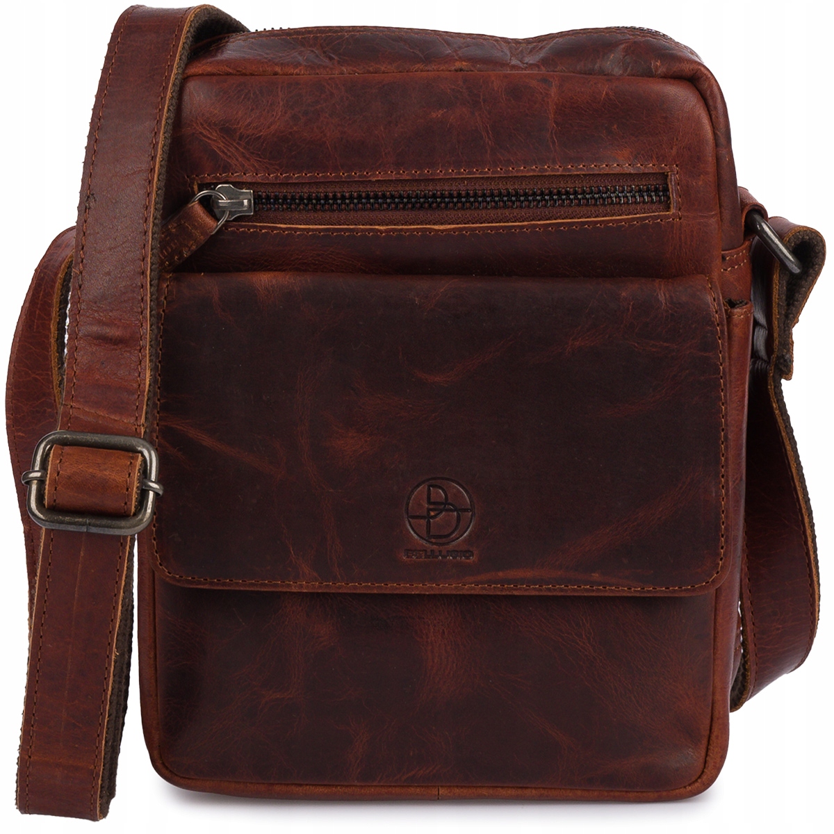 Kožená koňaková taška Amadeo IX