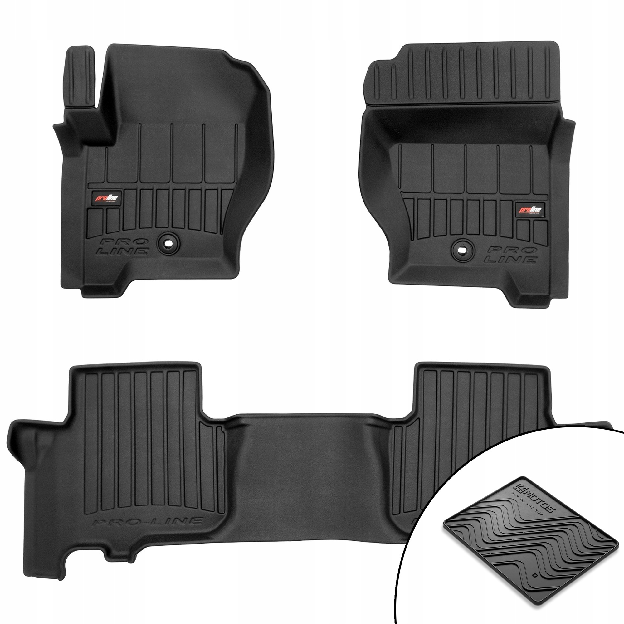 Gumové 3D koberce Land Rover Discovery III 2004-2009 podložka bonus