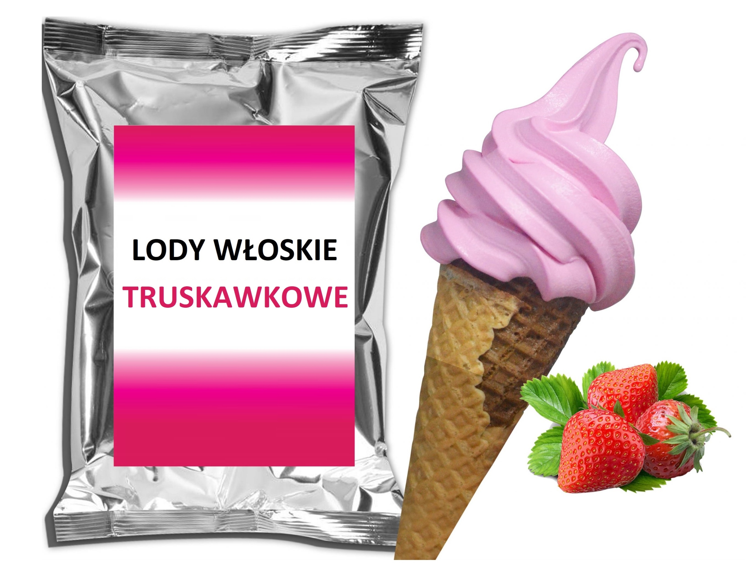 Lody Wloskie W Proszku 2kg Truskawka Pelne Mleko 9275570671 Allegro Pl