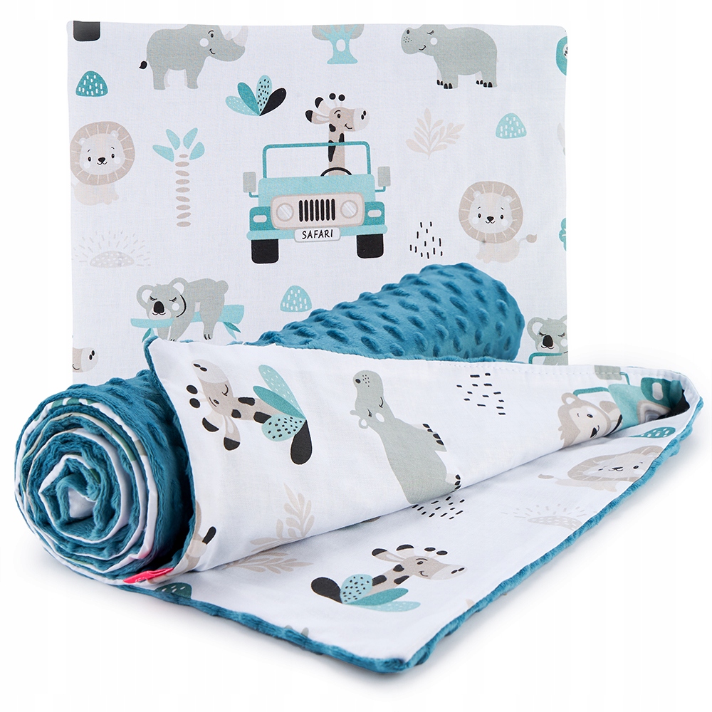 

Babyboom Komplet Do Wózka Minky Kocyk Poduszka