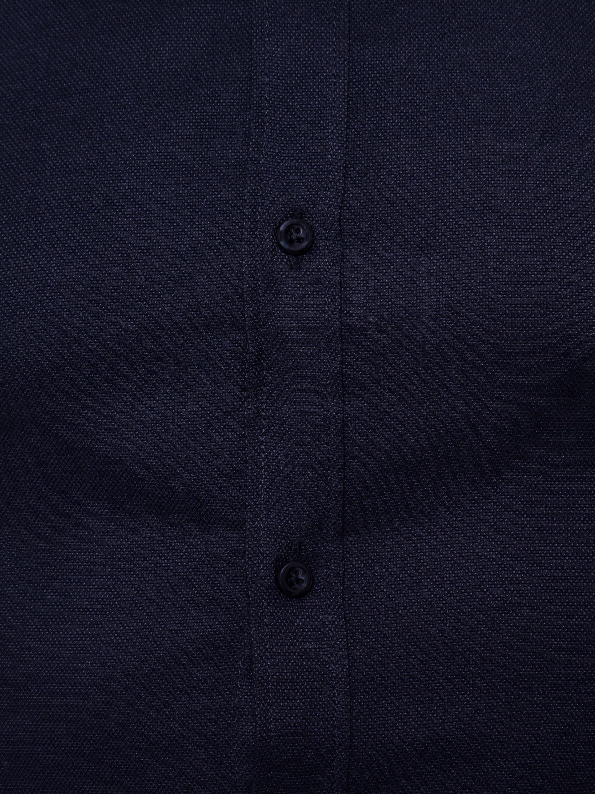 Koszula męska czarna stójka SLIM STRUKTURA - S Rodzaj kołnierzyka stójka