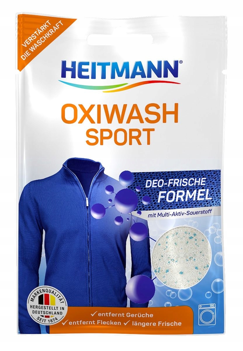 

Heitmann Oxiwash Sport Odplamiacz Saszetka 50g De