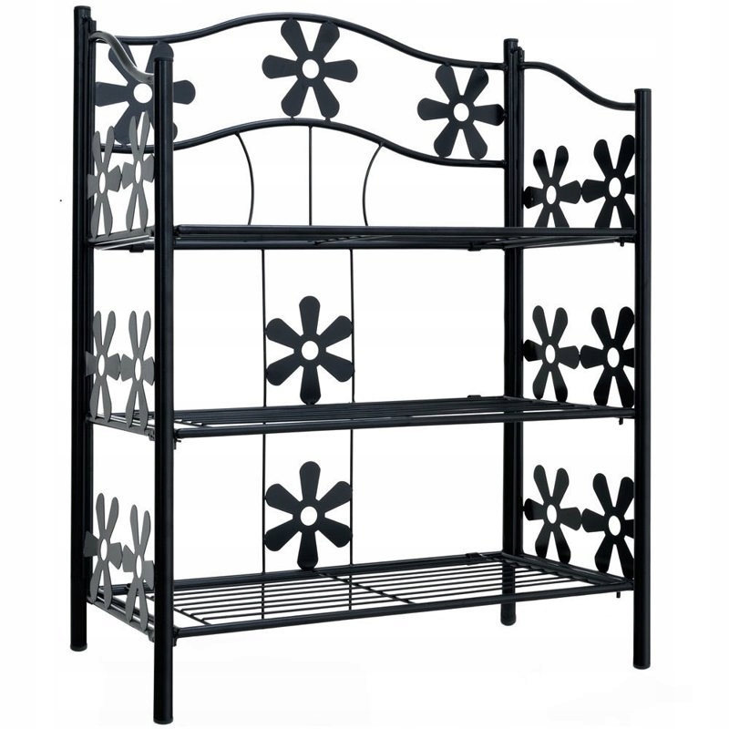 METALOWA PÓŁKA STOJAK DO OGRODU NA KWIATY 3 PÓLKI Materiał wykonania metal