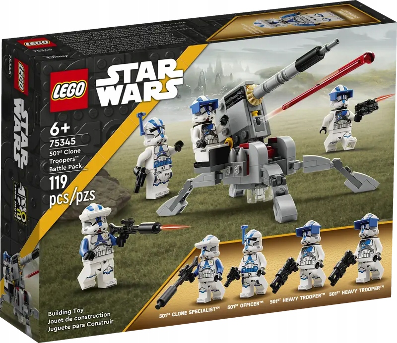 Lego Star Wars 75345 Bojová sada klonoví vojáci z 501. legie