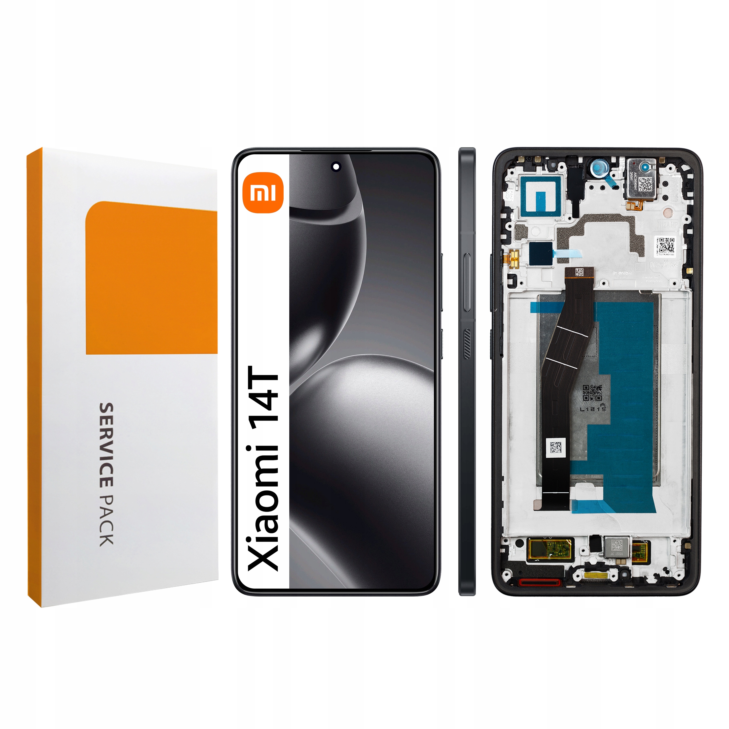 Displej s rámčekom pre Xiaomi 14T Originál Zila LCD panel Titan Black