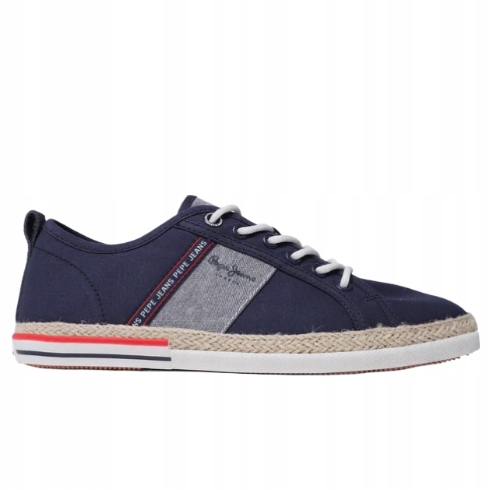 Pepe Jeans Pánské Espadrilky Modré Casual Šněrovací 45 Awb