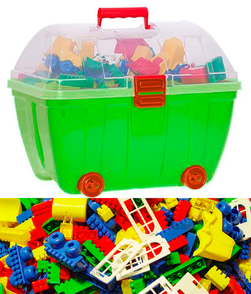 

Hemar duży kuferek z klockami K1, 600 elementów