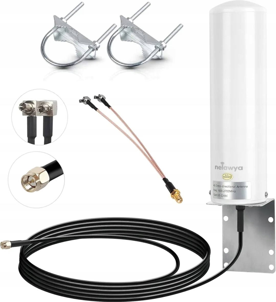 Antena internetowa WiFi zewnętrzna Nelawya 4G Lte High Gain 10-12dBi