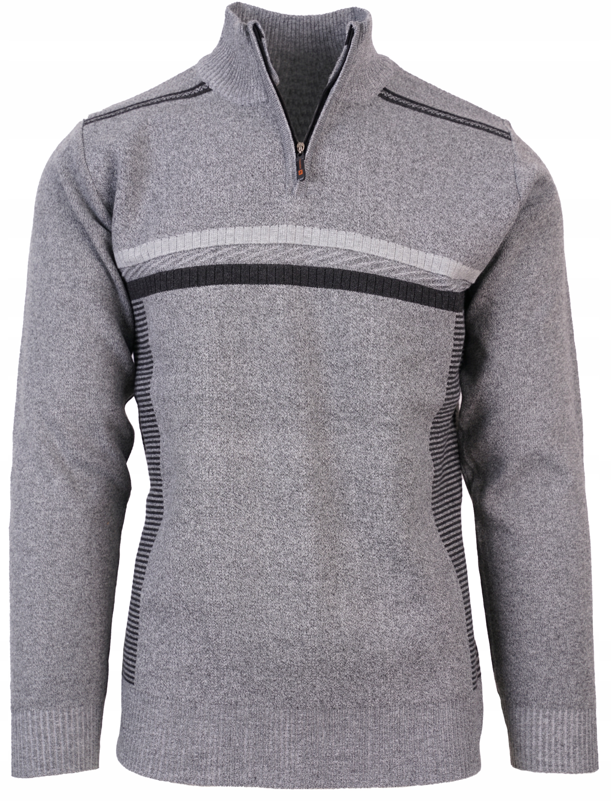 

Sweter Siwy Jasny Stójka Rozpinan Na Zamek 2XL 3XL