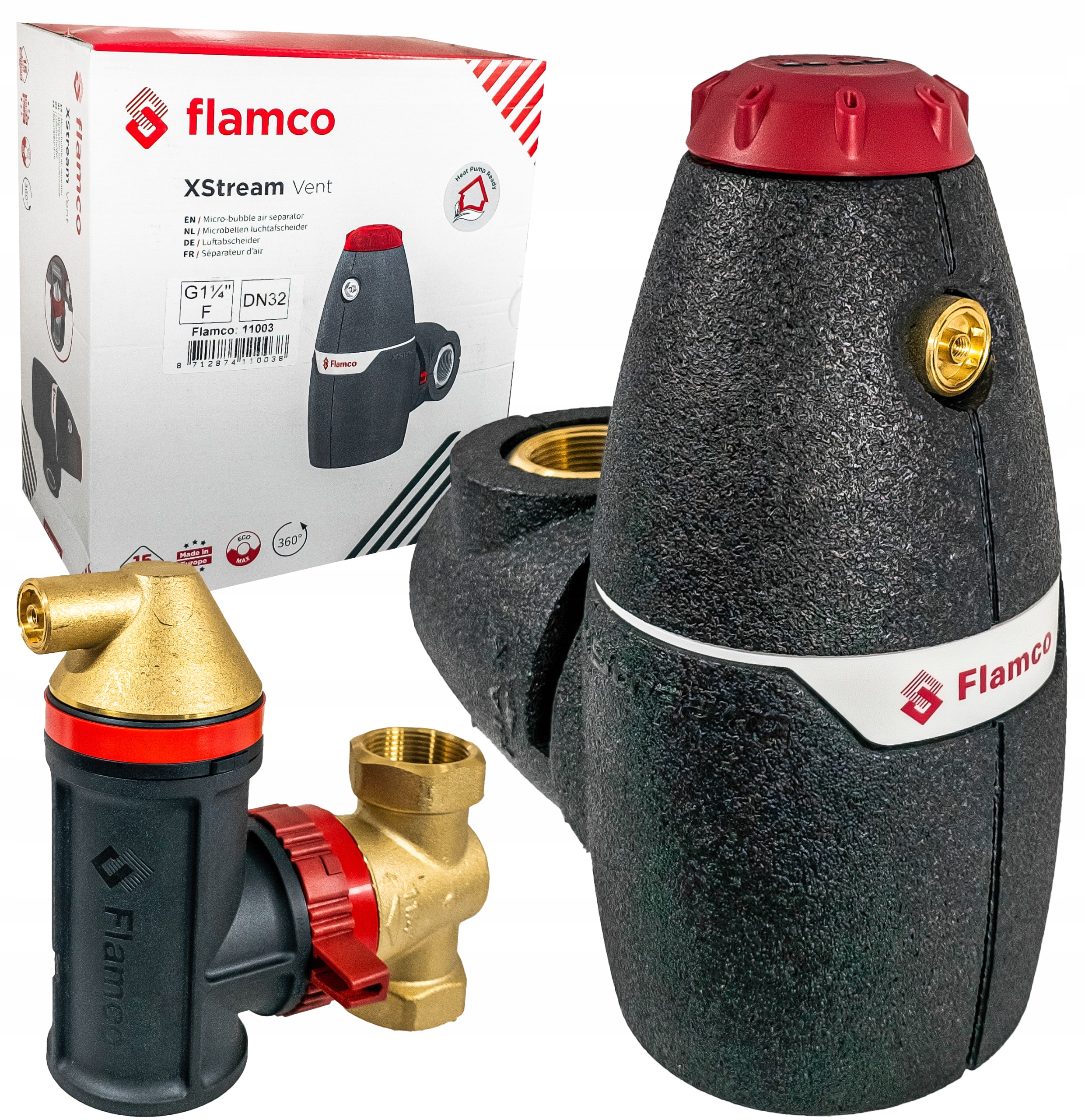 Flamco XStream Vent (DN32) G11/4"F Separator