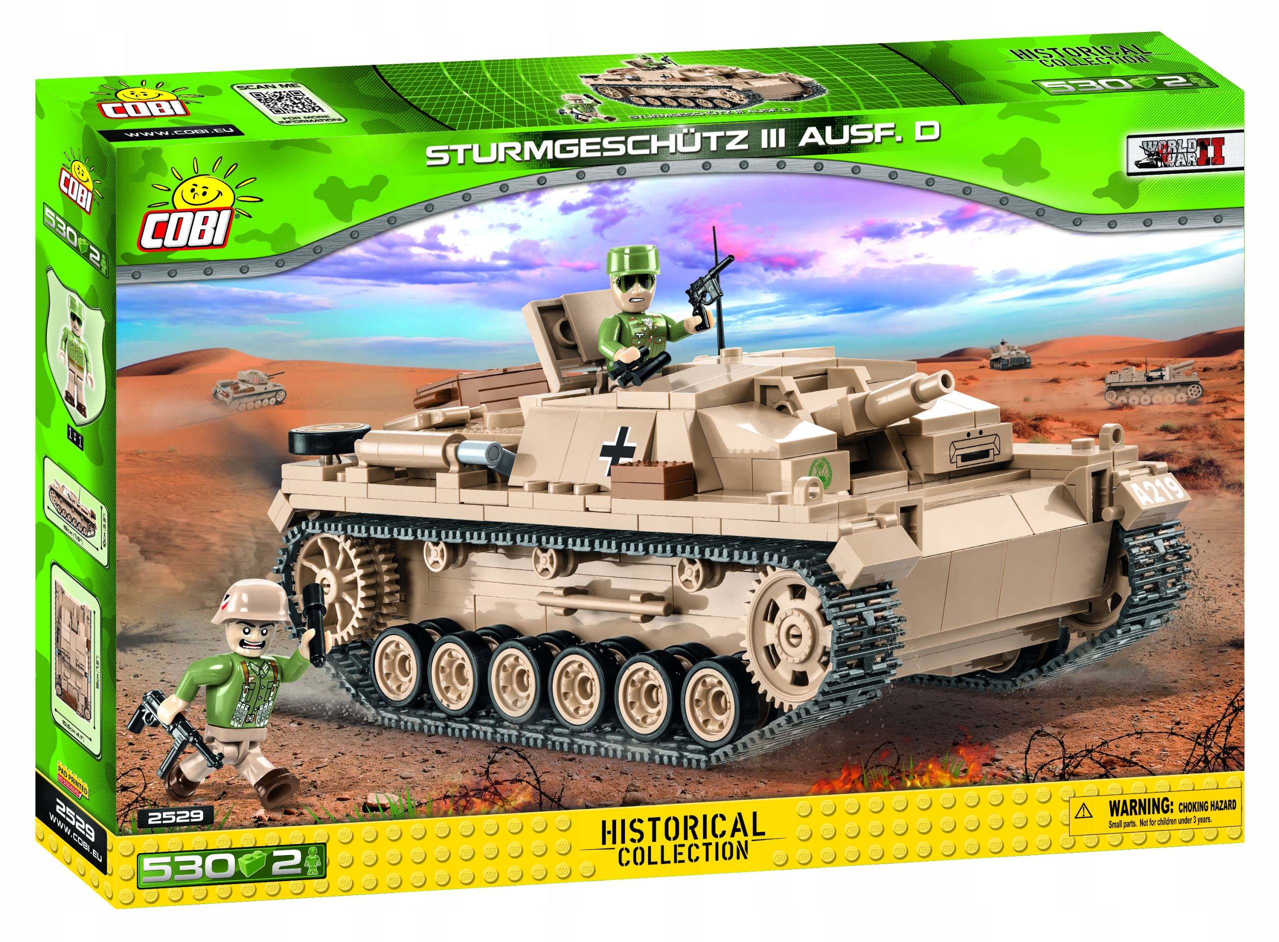 Klocki Cobi 2529 Czołg Wwii Sturmgeschutz III Ausf.D-Dak