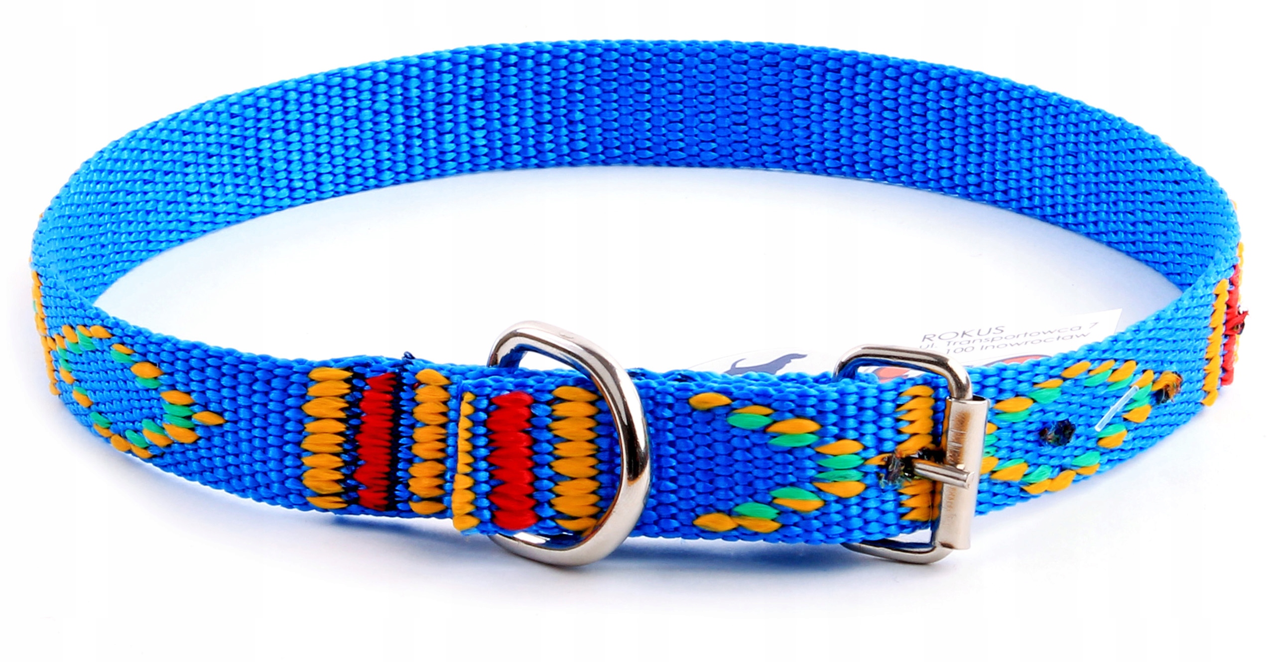 

Obroża Ozdobna Indiańska Taśma 33-40cm Niebieska